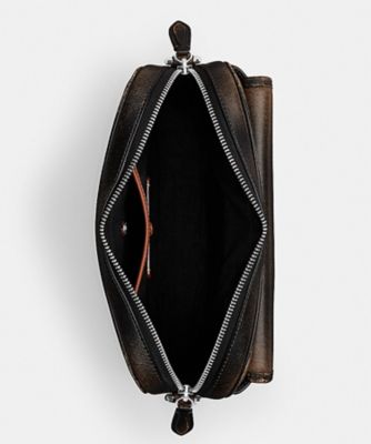 人気✨コーチ　ボディバッグ　ブラック　キャンバス　レザー COACH コーチ ボディバッグ レザー レーサーパック ブラック